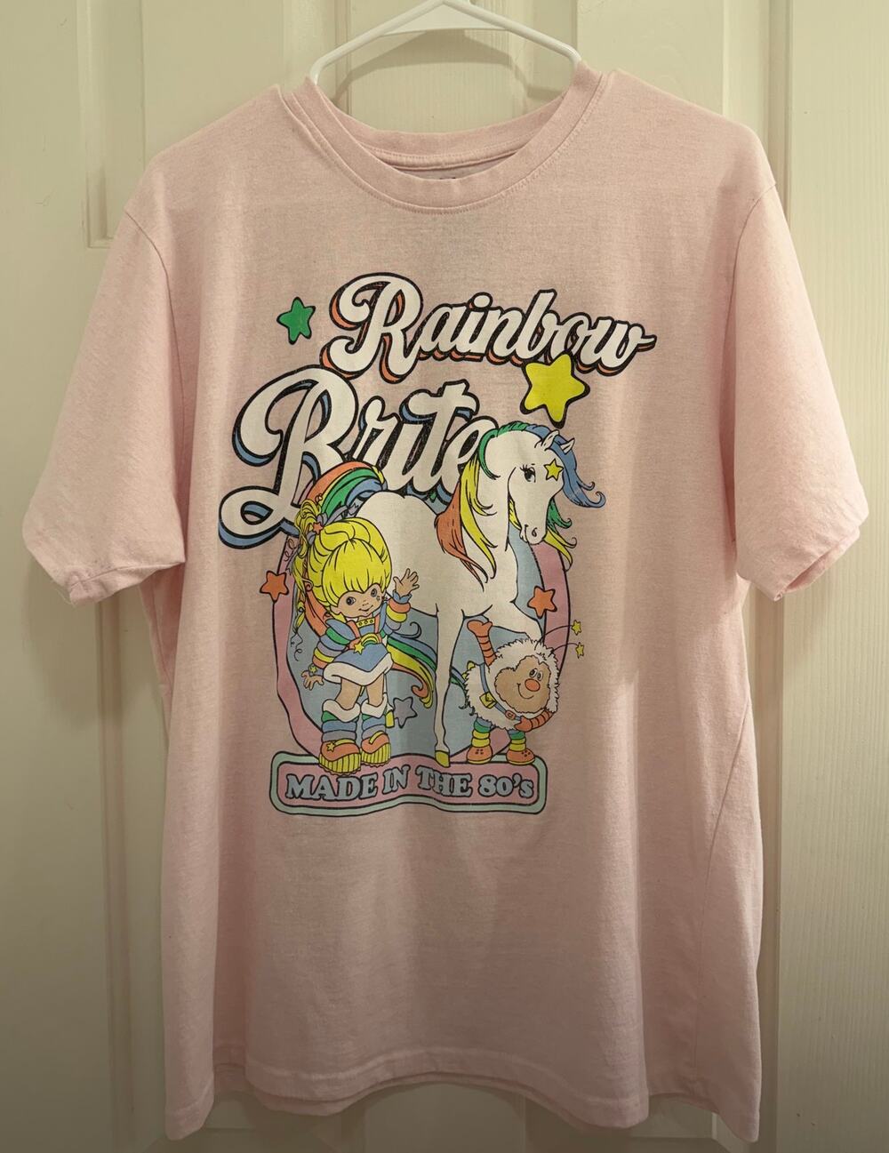 Rainbow Brite Made in the 80's Graphic T-Shirt Pink XL